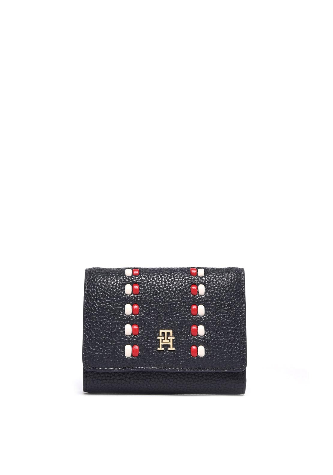 Tommy Hilfiger Icon TH Monogram Trifold Wallet, Navy