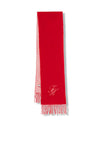 Tommy Hilfiger Script Woven Scarf, Red
