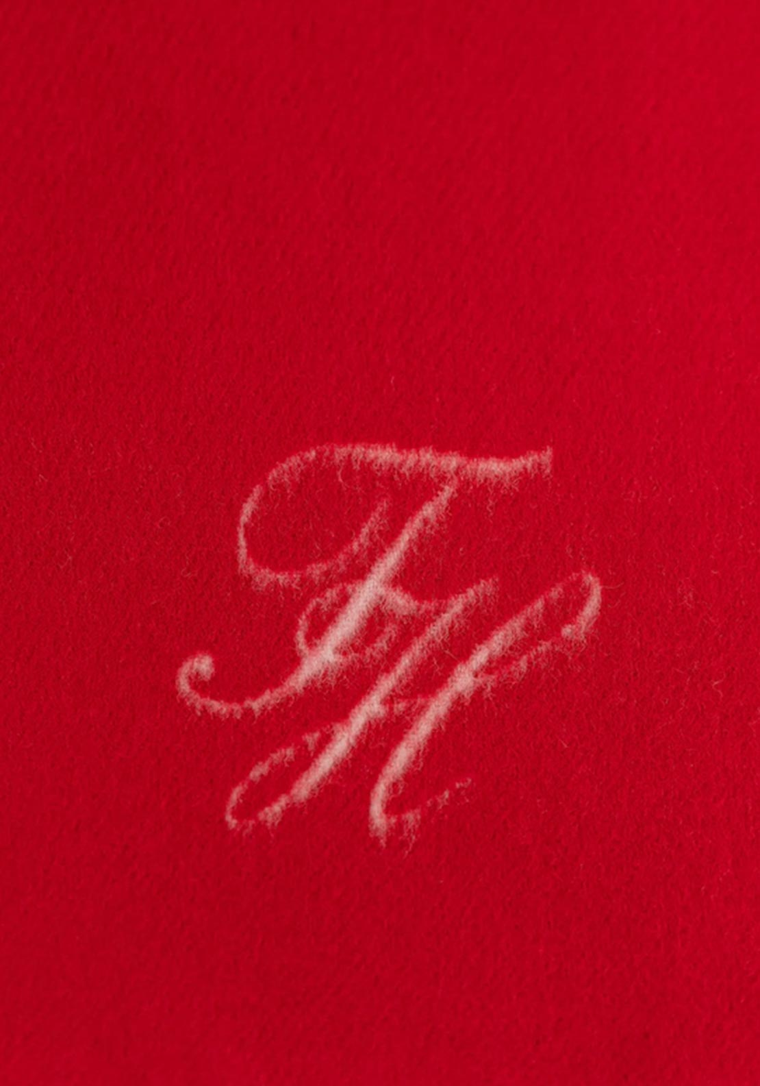 Tommy Hilfiger Script Woven Scarf, Red