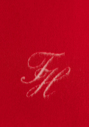 Tommy Hilfiger Script Woven Scarf, Red