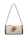 Tommy Hilfiger Small Chain Canvas Shoulder Bag, Cream