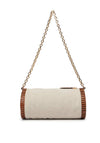 Tommy Hilfiger Small Chain Canvas Shoulder Bag, Cream