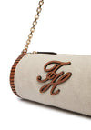 Tommy Hilfiger Small Chain Canvas Shoulder Bag, Cream