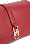 Tommy Hilfiger Small Fold Over Crossbody Bag, Red