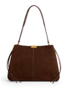 CASUAL LEATHER SHOULDER BAG SUED