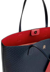 Tommy Hilfiger Textured Large Tote Bag, Navy