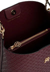 Tommy Hilfiger Textured Medium Shoulder Bag, Burgundy