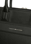 Tommy Hilfiger Textured Slim Laptop Bag, Black