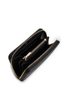 Tommy Hilfiger Textured Zip Around Wallet, Black