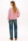 Tommy Hilfiger Relaxed Fit Striped Polo Shirt, Pink