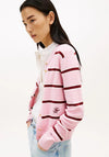 Tommy Hilfiger Premium Knit Gold-Tone Button Cardigan, Pink
