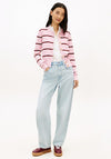 Tommy Hilfiger Premium Knit Gold-Tone Button Cardigan, Pink