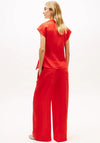 Tommy Hilfiger Wrap Knot Sleeveless Blouse, Red