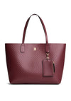 Tommy Hilfiger Textured Large Tote Bag, Wine