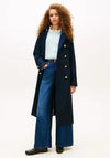 Tommy Hilfiger Gold Detail Slim Trench Coat, Navy