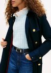 Tommy Hilfiger Gold Detail Slim Trench Coat, Navy