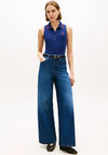 Tommy Hilfiger 1985 Slim Fit Pique Sleeveless Polo Shirt, Navy