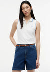 Tommy Hilfiger 1985 Slim Fit Pique Sleeveless Polo Shirt, White