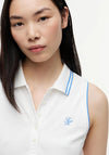 Tommy Hilfiger 1985 Slim Fit Pique Sleeveless Polo Shirt, White