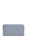Tommy Hilfiger Poppy Summer Stripe Zip Around Large Wallet, Navy
