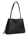 CASUAL LEATHER SHOULDER BAG PEBB