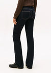 Tommy Hilfiger Womens Mid Rise Bootcut Jeans, Dark Denim