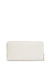 Tommy Hilfiger Large Icon Debossed Zip Around Wallet, White