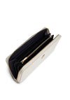 Tommy Hilfiger Large Icon Debossed Zip Around Wallet, White