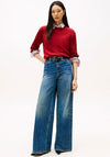 Tommy Hilfiger Womens Cable Knit Sweater, Red