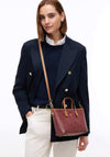 Tommy Hilfiger TH Monoplay Crossbody Tote Bag, Red