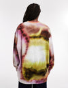 TOPSHOP Cindy Abstract Print Oversized Sweatshirt, Pink