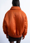 TOPSHOP Vera Padded Short Jacket, Orange