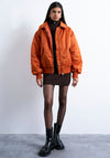 TOPSHOP Vera Padded Short Jacket, Orange