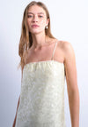 TOPSHOP Linda Sequin Bandeau Midi Dress, Cream