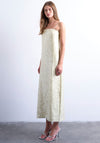 TOPSHOP Linda Sequin Bandeau Midi Dress, Cream