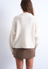 TOPSHOP Ultimate Knit Wool Blend Jumper, Cream