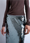 TSDINA SEQUIN MIDI SKIRT