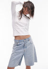 TOPSHOP Everyday Long Sleeve Top, White