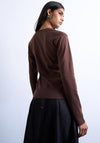 TOPSHOP Everyday Basic Long Sleeve Top, Purple