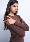 TOPSHOP Everyday Basic Long Sleeve Top, Purple