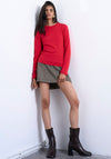 TOPSHOP Everyday Long Sleeve Top, Red