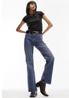 TOPSHOP Everyday Short Sleeve Top, Black