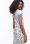 TOPSHOP Everyday Short Sleeve Top, Light Grey