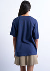 TOPSHOP Premium T-Shirt, Navy