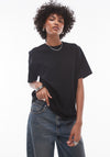 TOPSHOP Premium Basic Cotton T-Shirt, Black