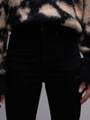 TOPSHOP Jamie Skinny Fit Jeans, Black Denim