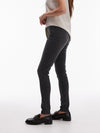 TOPSHOP Jamie Skinny Fit Faded Jeans, Black Denim