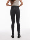 TOPSHOP Jamie Skinny Fit Faded Jeans, Black Denim