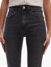 TOPSHOP Jamie Skinny Fit Faded Jeans, Black Denim