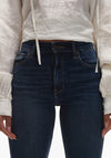 TOPSHOP Jamie High Rise Flared Jeans, Medium Blue